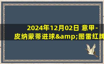 2024年12月02日 意甲-皮纳蒙蒂进球&图雷红牌 十人乌迪内斯0-2热那亚